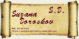 Suzana Doroškov vizit kartica
